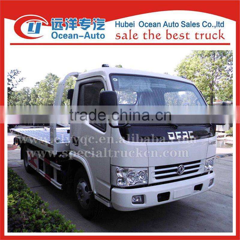 Dongfeng dlk one tow two flatbed tow trucks
