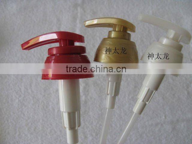 plastic shampoo pump double wall collar 33mm