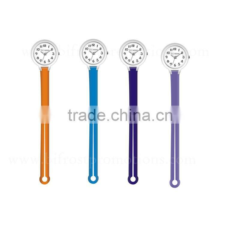 Popular Promotion Gift Brooch Silicone Rubber Nurse Watch