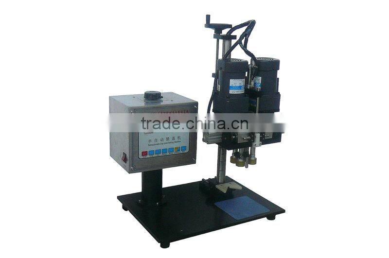 2016 commercial glass bottle lip capping machine/plastic bottle lip sealing machine/beer bottle capper machine