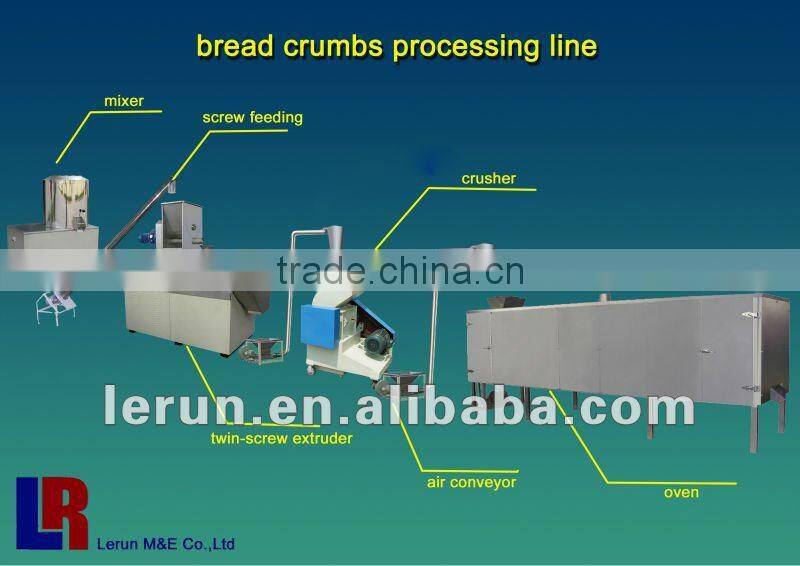 double-screw extruder bread crumb production line