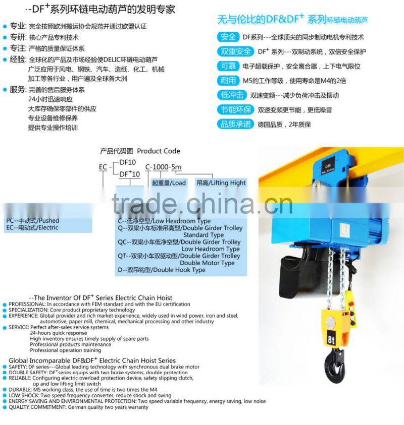 new design protable electric chain hoist