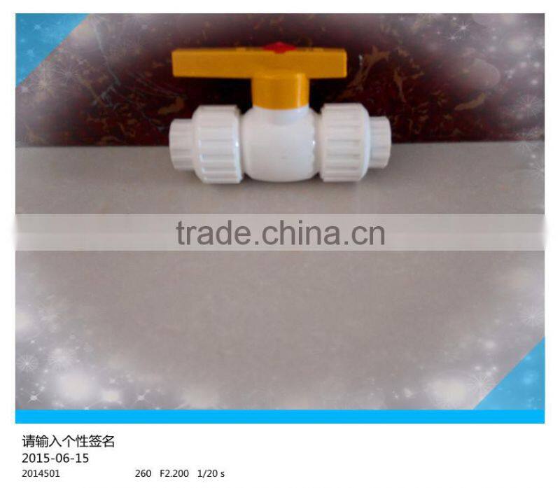 Low price hot selling plastic ppr double union ball valve