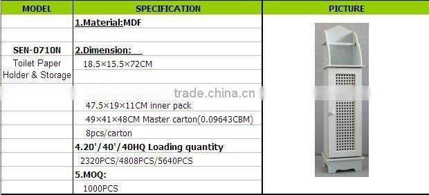 Toilet Paper Holder&Storage/WC Cupboard