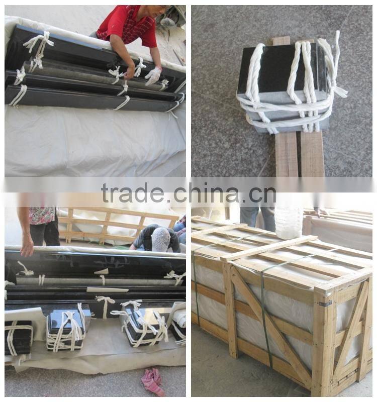 High Quality Shan'xi Black Granite Fireplace Surround