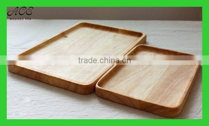 Custom rectangle wood tray