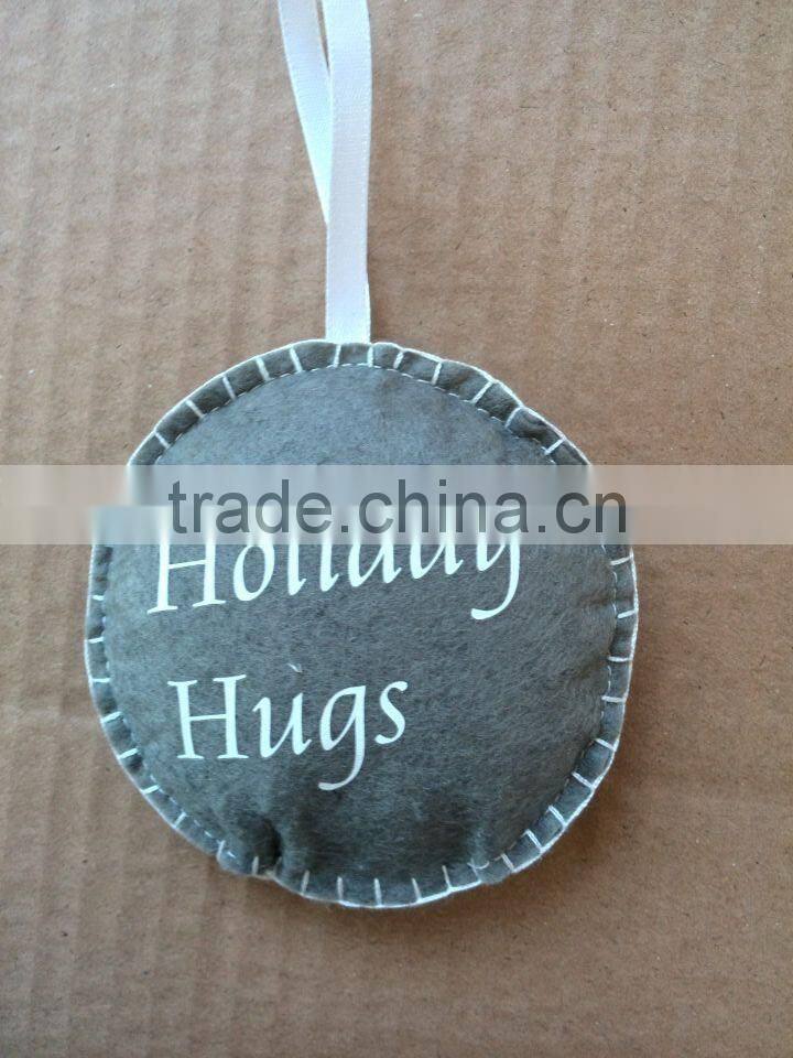 Felt handmade christmas decoration/christmas ornaments, round