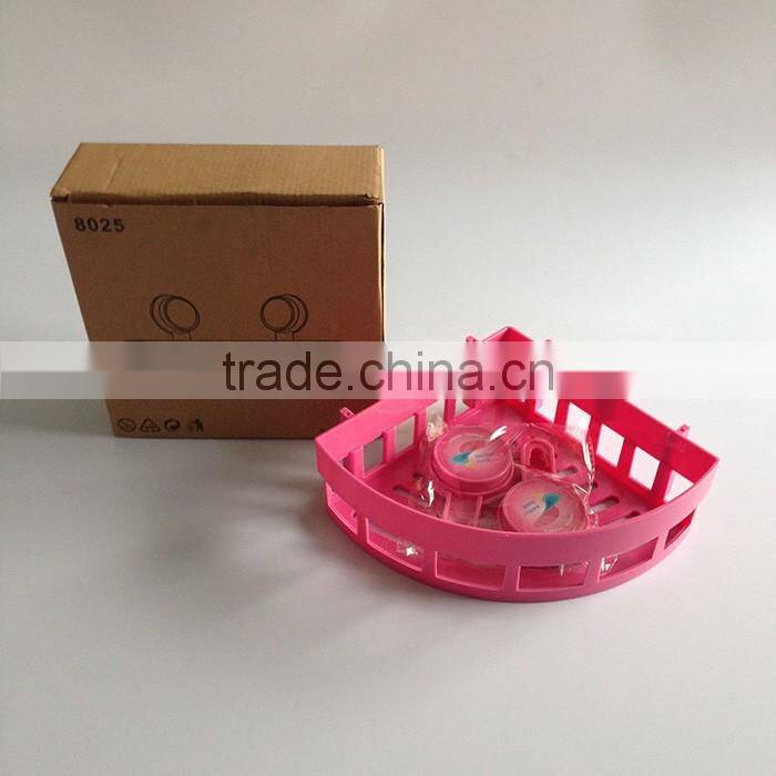 Plastic ABS Suction Cup Triangular Storage Shelf