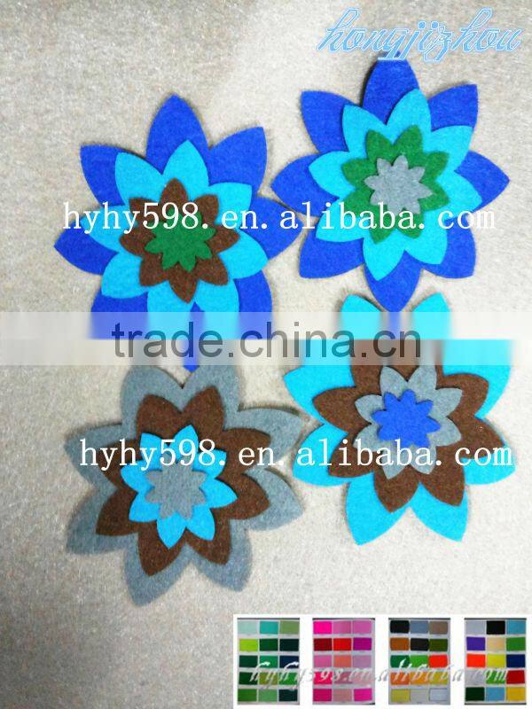 Flower Felt Stickers, flower peel off sticker, flower wall sticker