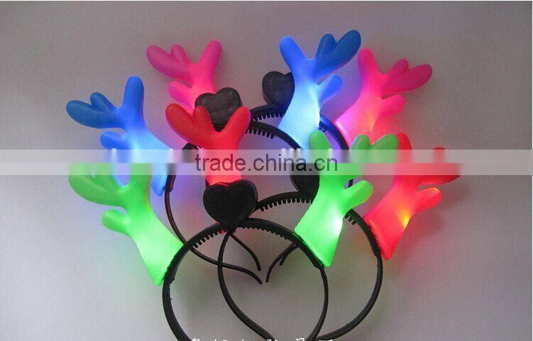 Christmas Gifts Santa LED Deer Horn Design Headband, Santa Clause Gifts For Kids, LED Christmas Decoration Kids Deer Headbands