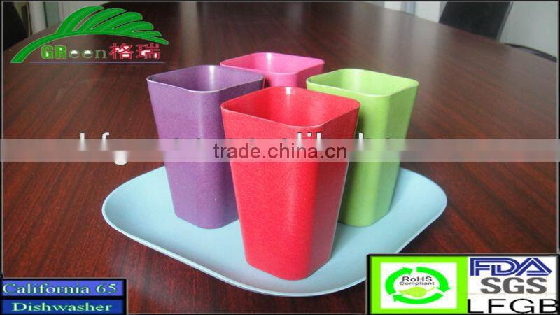 Best seller and feedbackeco friendly bio bamboo fiber camping bowls and plates