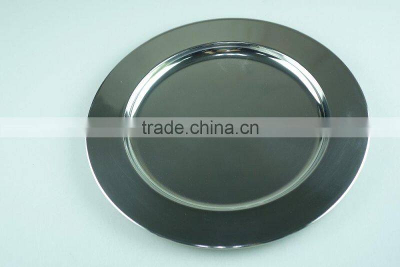 round plate stainless steel buffet trays with multi size