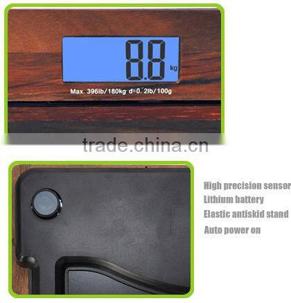 High Precision Wooden Bathroom Body Scale