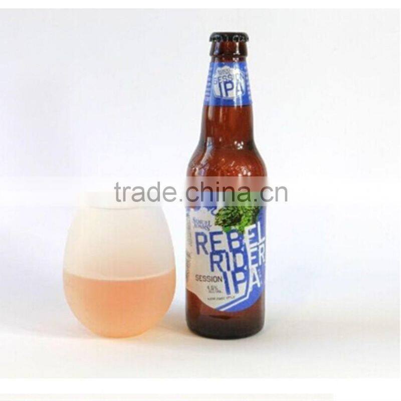 Eco-friendly fashion silicone wine cup drinking cup