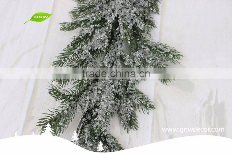 GNW CHGR-1607028 Customized Promotional Cheap PVC Sliver Christmas Pine Garland