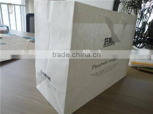 Customized New Fashion Kraft Paper Drawstring Bag