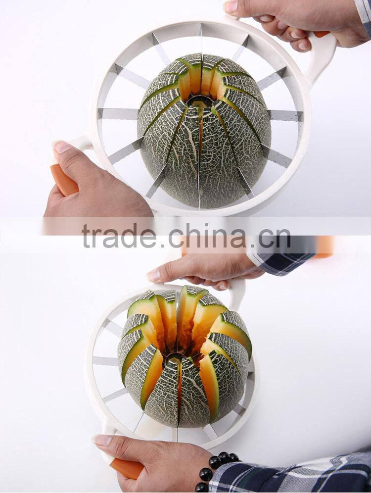 2015 newest Fruit & Vegetable Tools 12 slices stainless steel Watermelon Slicer Melon Slicers