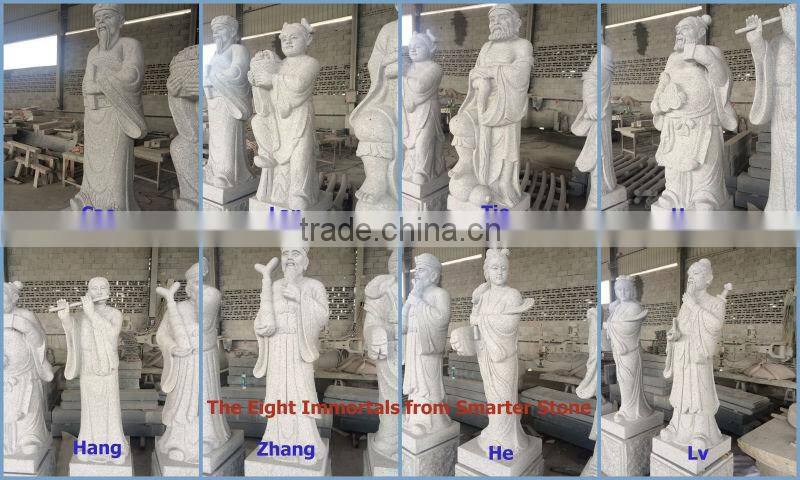 Chinese Story <the Eight Immortals (in the legend)> Granite Statue Sculpture