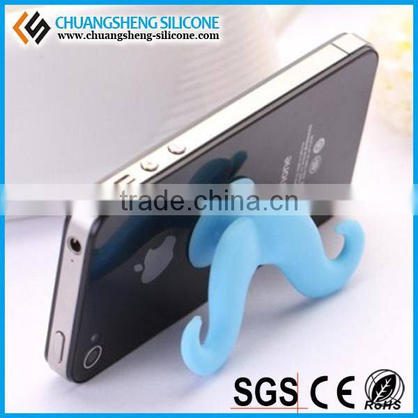 beard shape desktop silicone mobile phone holder