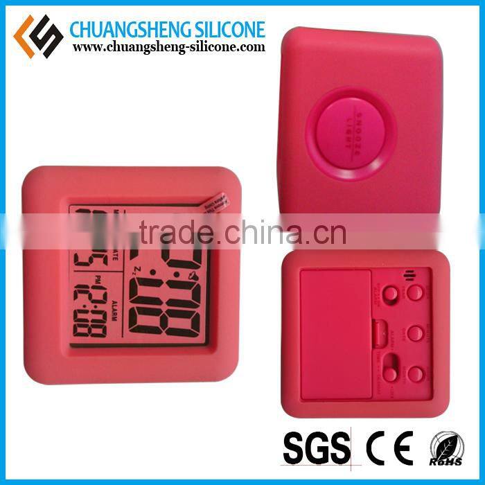 Candy color lovely shape alarm clock, square shaped clock, cube alarm clock