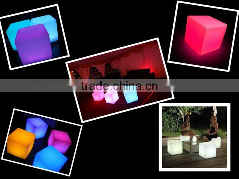 Waterproof Style LED furniture plastic furniture LED cube YM-LC5050