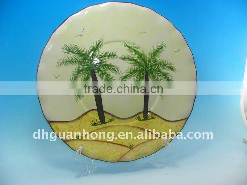 White Round Plates Dollhouse Miniatures Ceramic Supply Deco