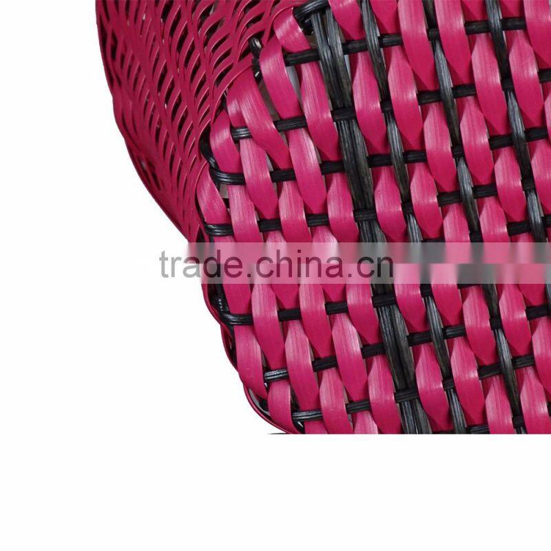 Red Rattan Garden Planter/ Storage Baskets/Bathroom Basket