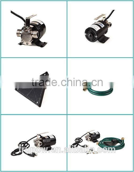 115V/60Hz 1/10HP 330GPH Electric Portable Utility Water Transfer Pump with Metal Connectors for Garden Hose