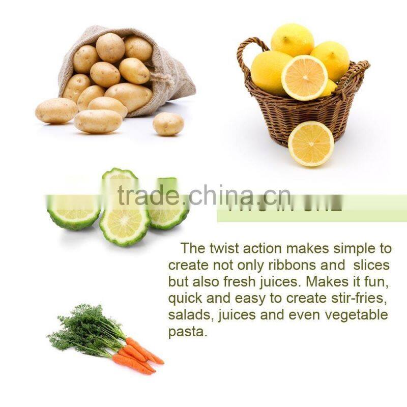 2017 New 2 in 1 Vegetable and Oranger Juicer kitchen spiral slicer