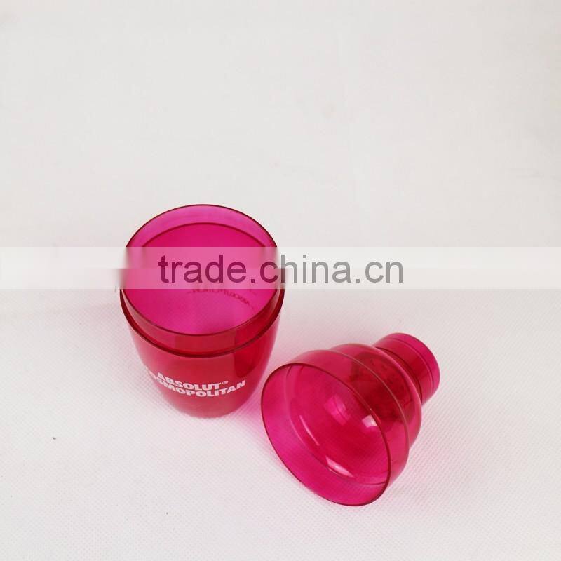 8oz mini cocktail shaker pink