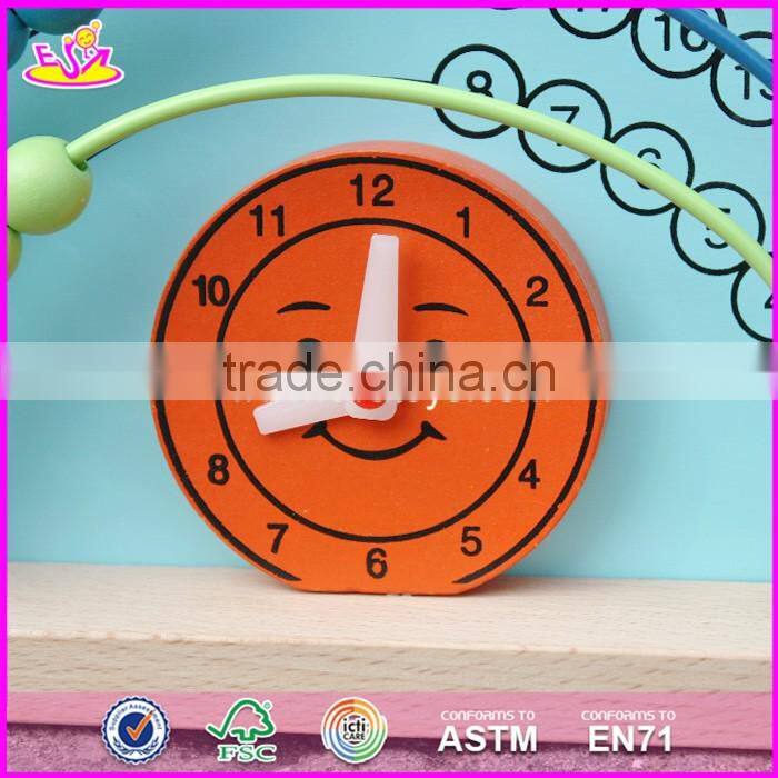 2017 New design 2 sided toddlers educational wooden math toys with drawing board W12A019