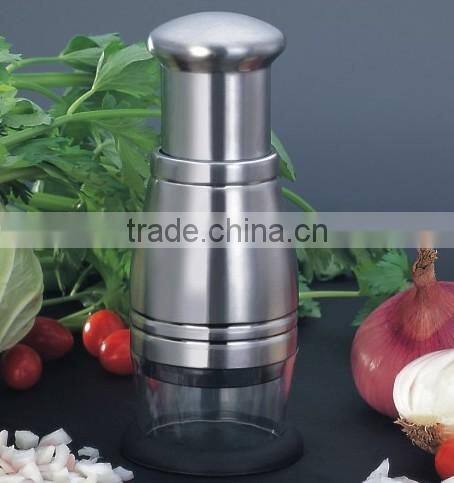 Stainless Steel Kitchen Pressing Onion Garlic Cutter Chopper