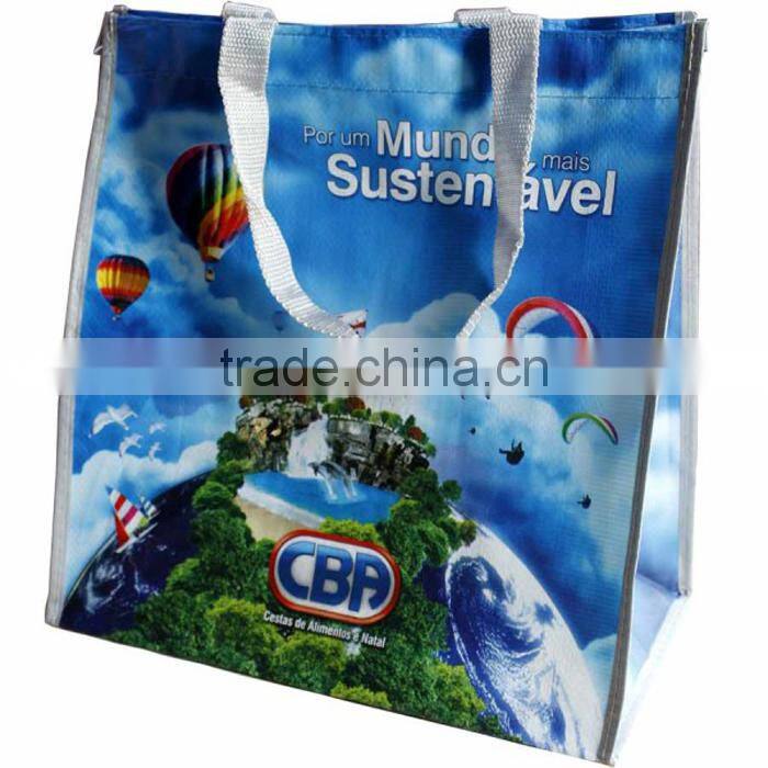 2015 fashion China recycled laminated pp woven bags/pp woven shopping bag for grocery