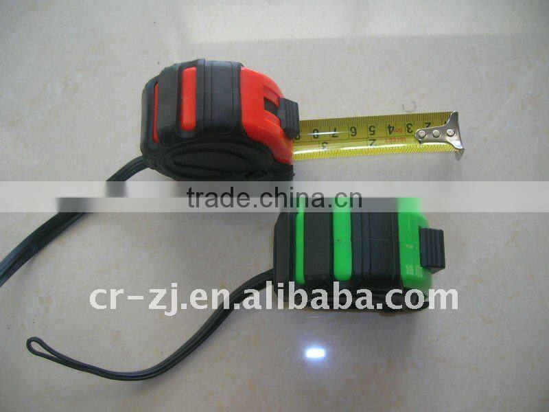 2011 HOT SALE 5m/25mm & 3stops&With magnetic hook&Rubber cover tape measure/measuring tape CRXH-01
