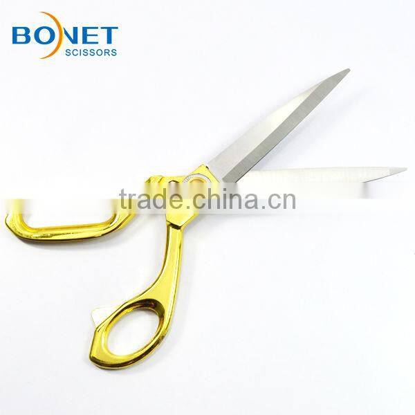 S13001G CE Certificated 8-1/2" professional gold plated tailor scissor brass handle