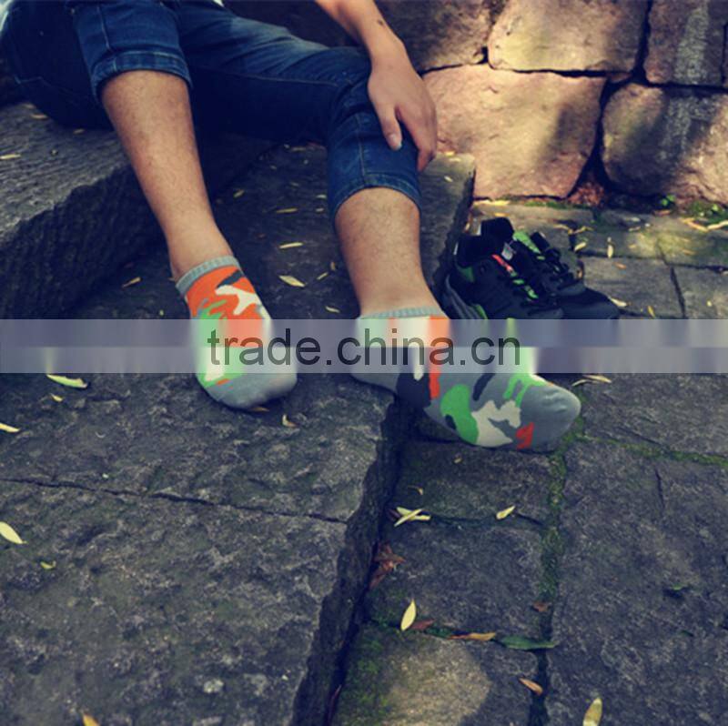 Top Sale Men's Boat Socks Camouflage Socks Customized Fashion Socks