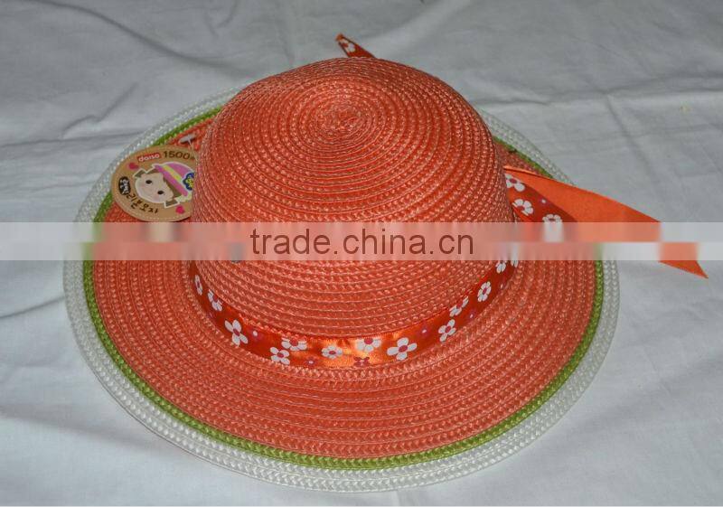 2015 Custom hand made natural straw hats , paper hats