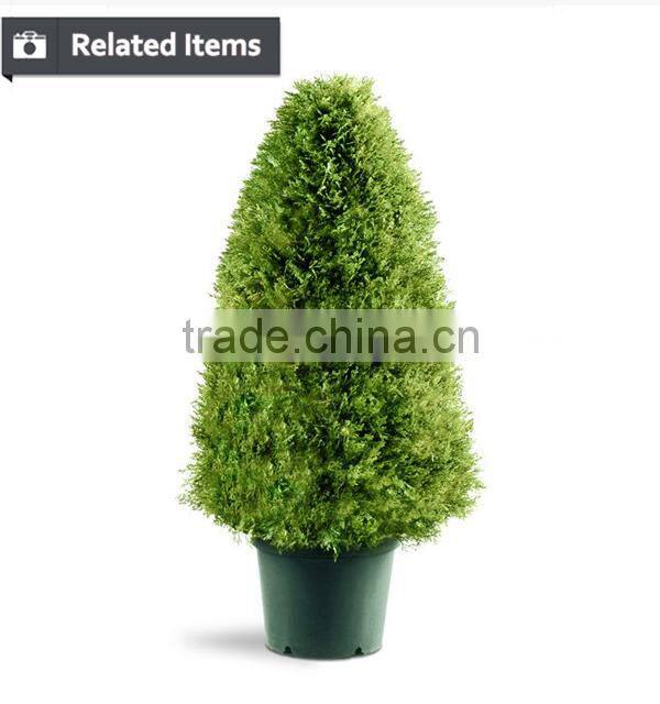 Chinese synthetic topiary boxwood grass tree for Christmas garden decoration
