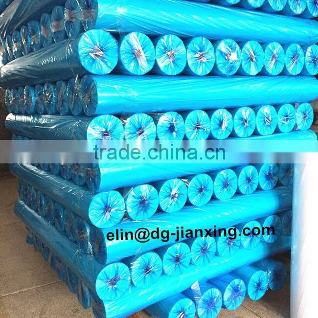 Adhesive one side tear away polyester fusible nonwoven gum stay interlining