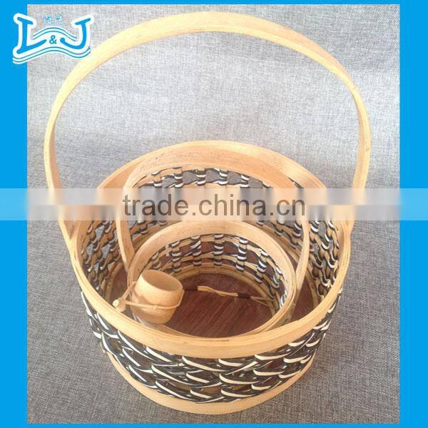 customized storage basket made by water-hyacinth corner storage basket made by hand