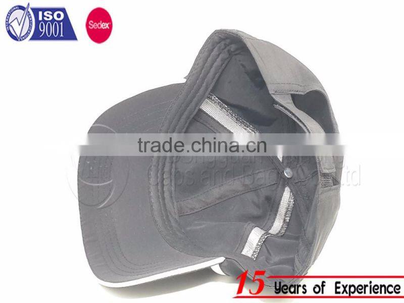 Hook and loop fastener back strap sports polyester sun visor hats