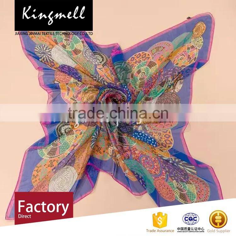 Chinese factory supplier hot selling digital print silk scarves and shawls