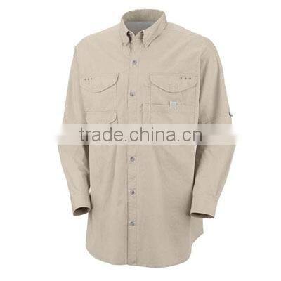 HOT SELL Shirt Fishing WITH 100%COTTON POPLIN