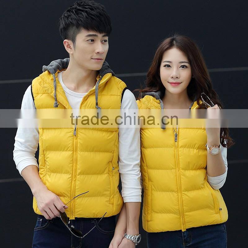 Hot Winter New down Cotton vest casual Slim jacket coat waistcoat for men and women
