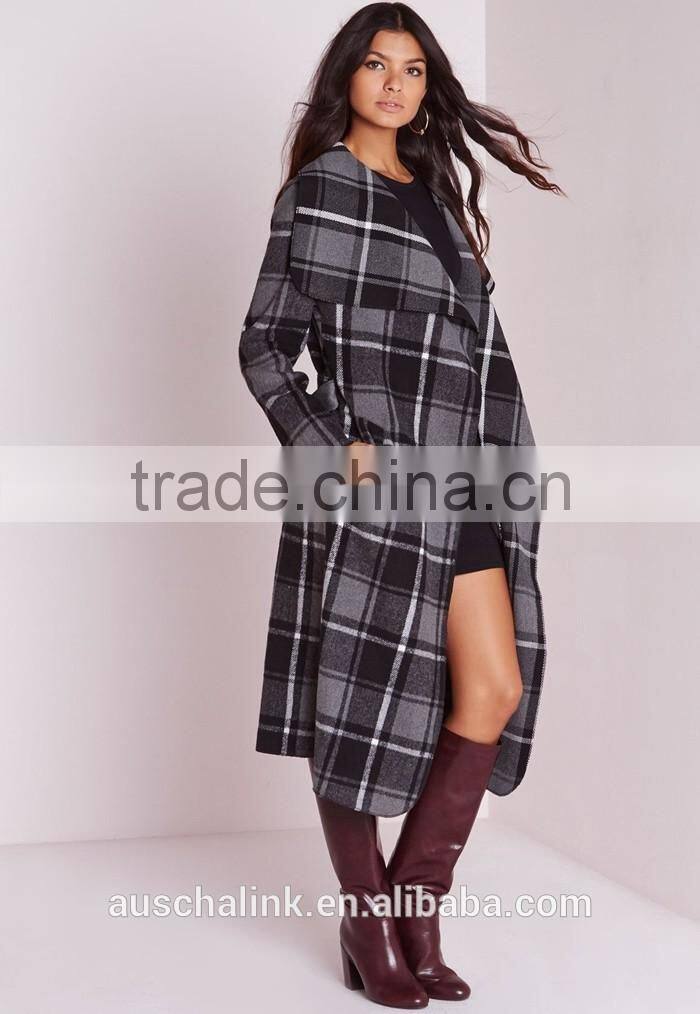 ladies fancy printed longline waterfall winter coats