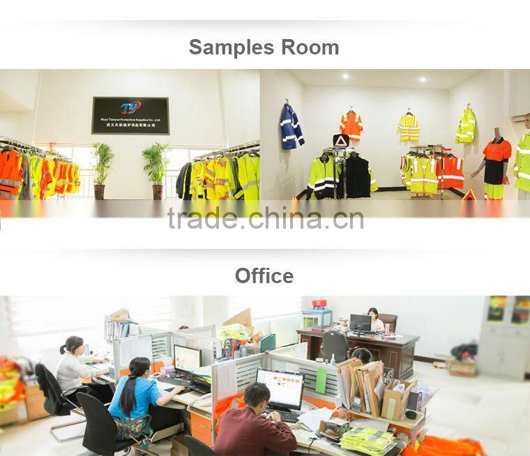 Reflective safety vest fluorescent orange security vest