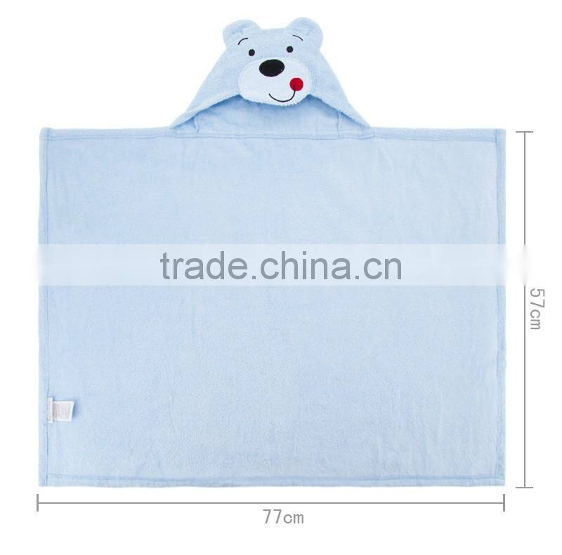Baby Bath Towel Blanket Plush Toy Educational Hooded Washcloth Newborn Animal Design Baby Bathrobe