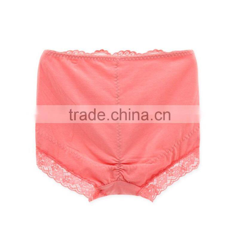 Custom Best Quality 95% Cotton 5% Spandex with Lace Sexy Fancy Woman Underwear