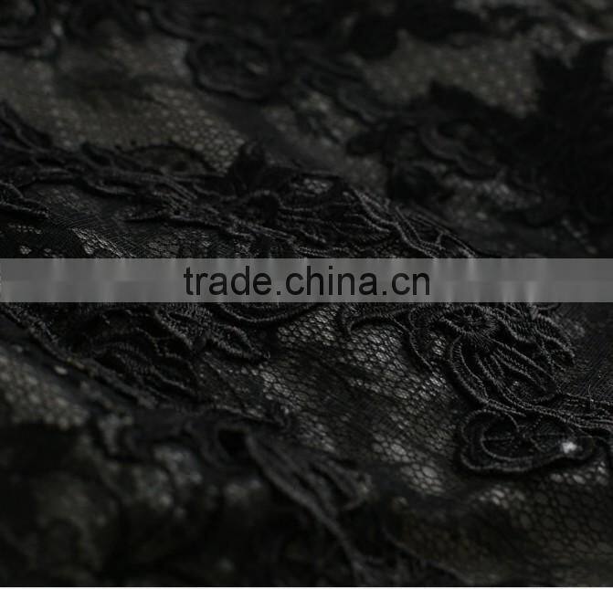 one piece black lace bridal sleeveless party dress china