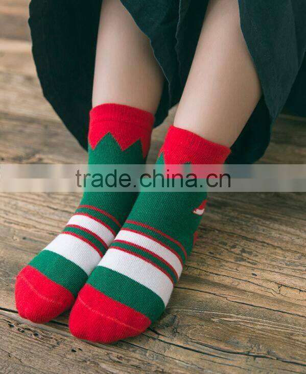Fashion christmas children short socks cartoon stocking socking